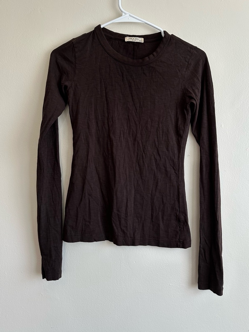 rag & bone Long Sleeve Cotton Slub Tee size XXS